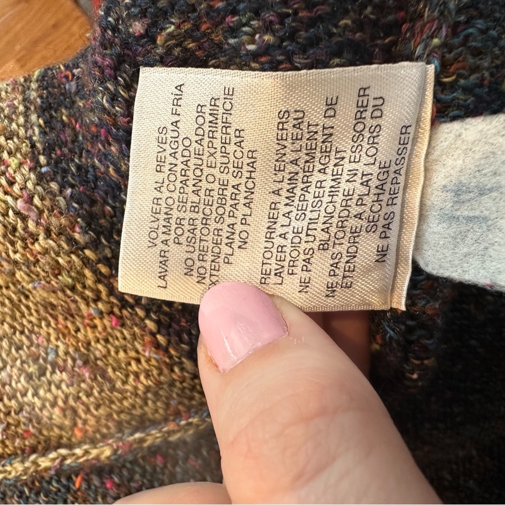 Alfred Dunner Multicolor Patchwork Zip-Up Sweater… - image 8